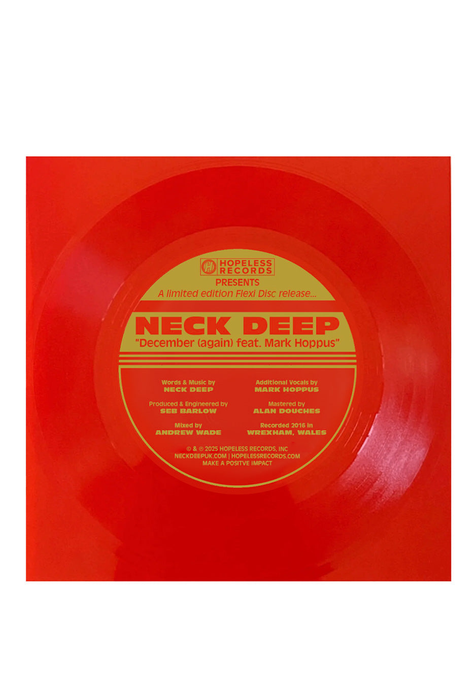 Neck Deep - Life's Not Out To Get You (10 Yr Anniversary Edition) Green, Purple & Blue Swirl - Colored Vinyl + Flexi