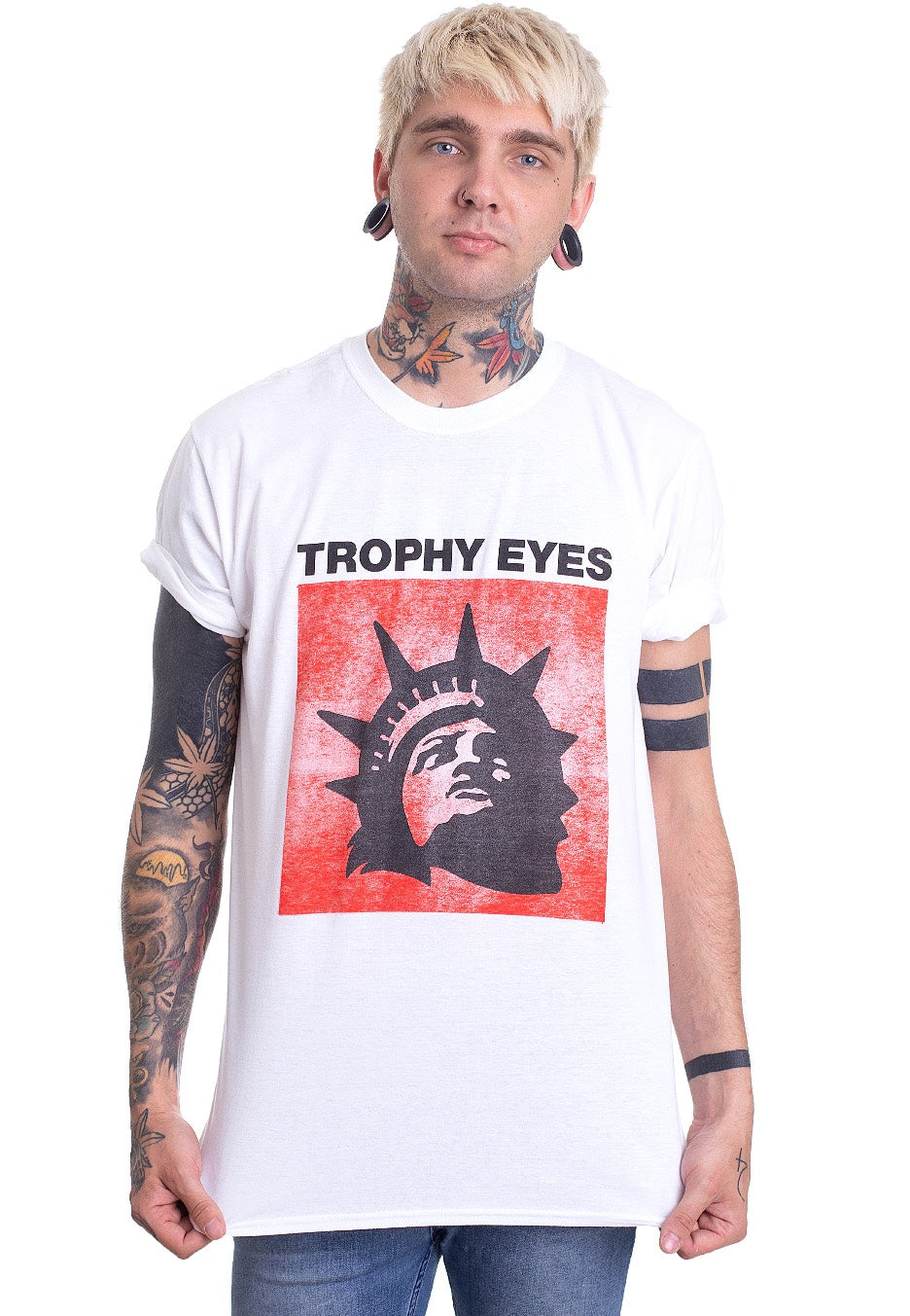 Trophy Eyes - Liberty Head White - T-Shirt | Men-Image
