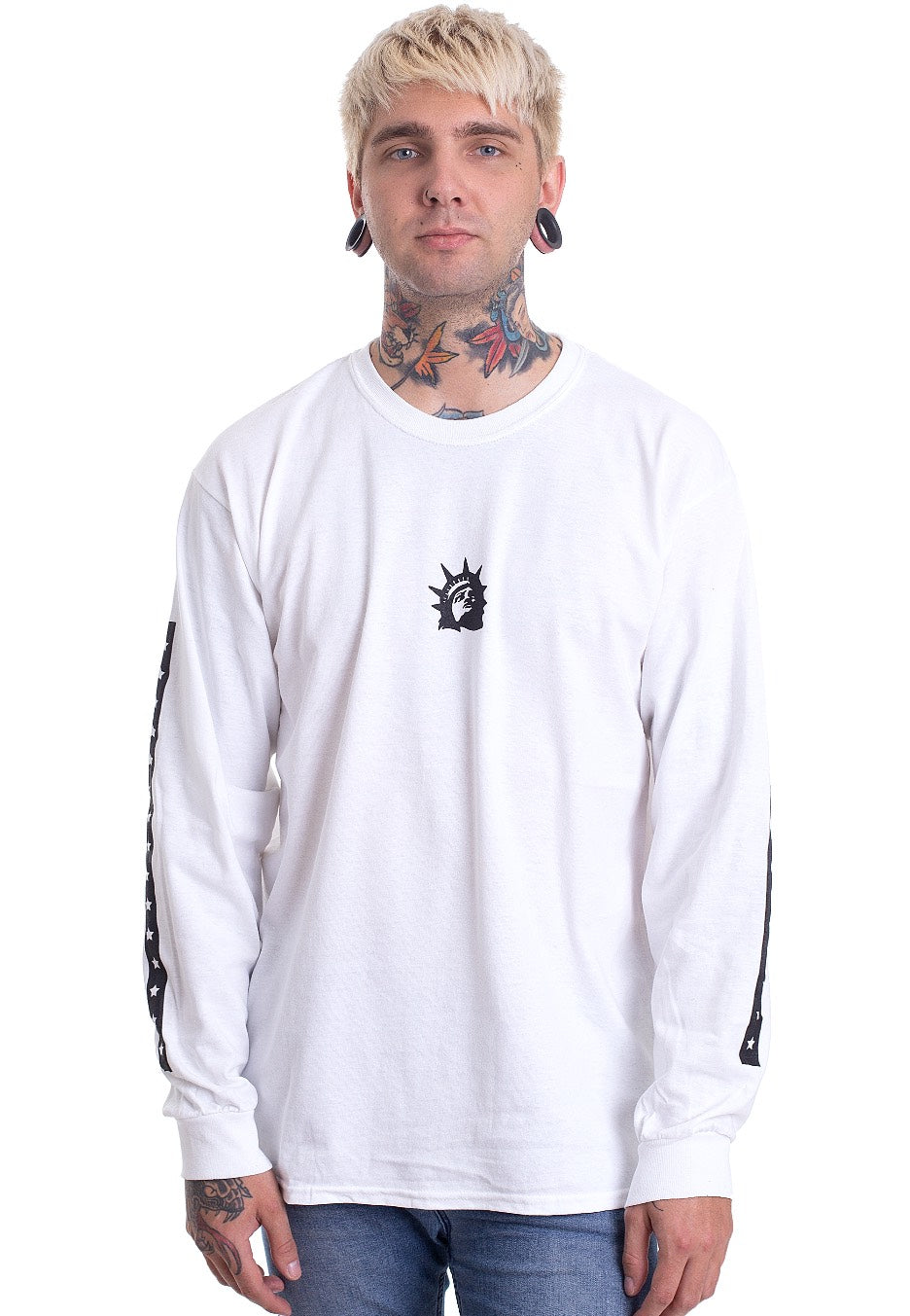 Trophy Eyes - Liberty Head White - Longsleeve | Men-Image