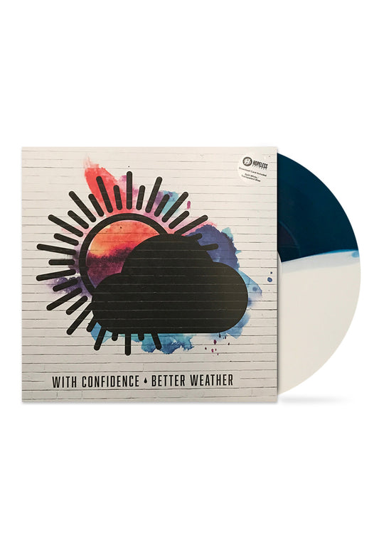 With Confidence - Better Weather Transparent Blue/White Half Half - Colored LP | Neutral-Image