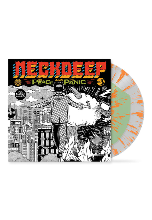 Neck Deep - The Peace And The Panic Green Inside Clear w/ Orange - Splattered LP | Neutral-Image