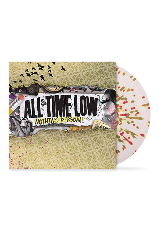 All Time Low - Nothing Personal Ultra Clear w/ Gold & Hot Pink - Splattered LP
