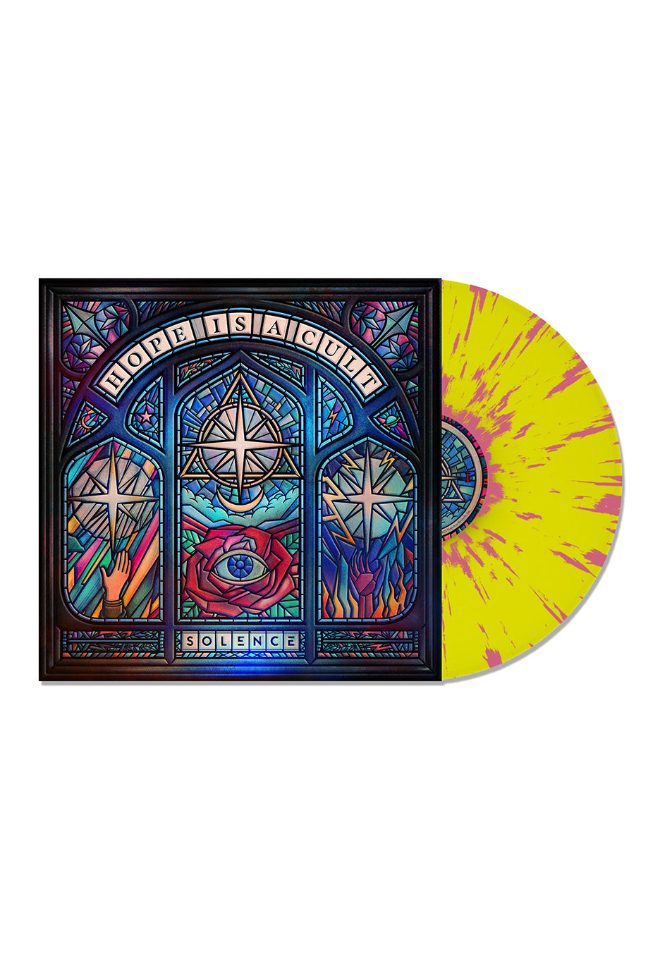 Solence - Hope Is A Cult Yellow w/ Pink - Splattered Vinyl