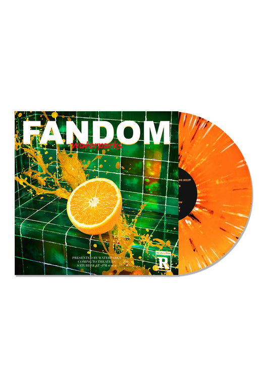 Waterparks - FANDOM Translucent Orange w/ White, Yellow & Black - Splattered Vinyl