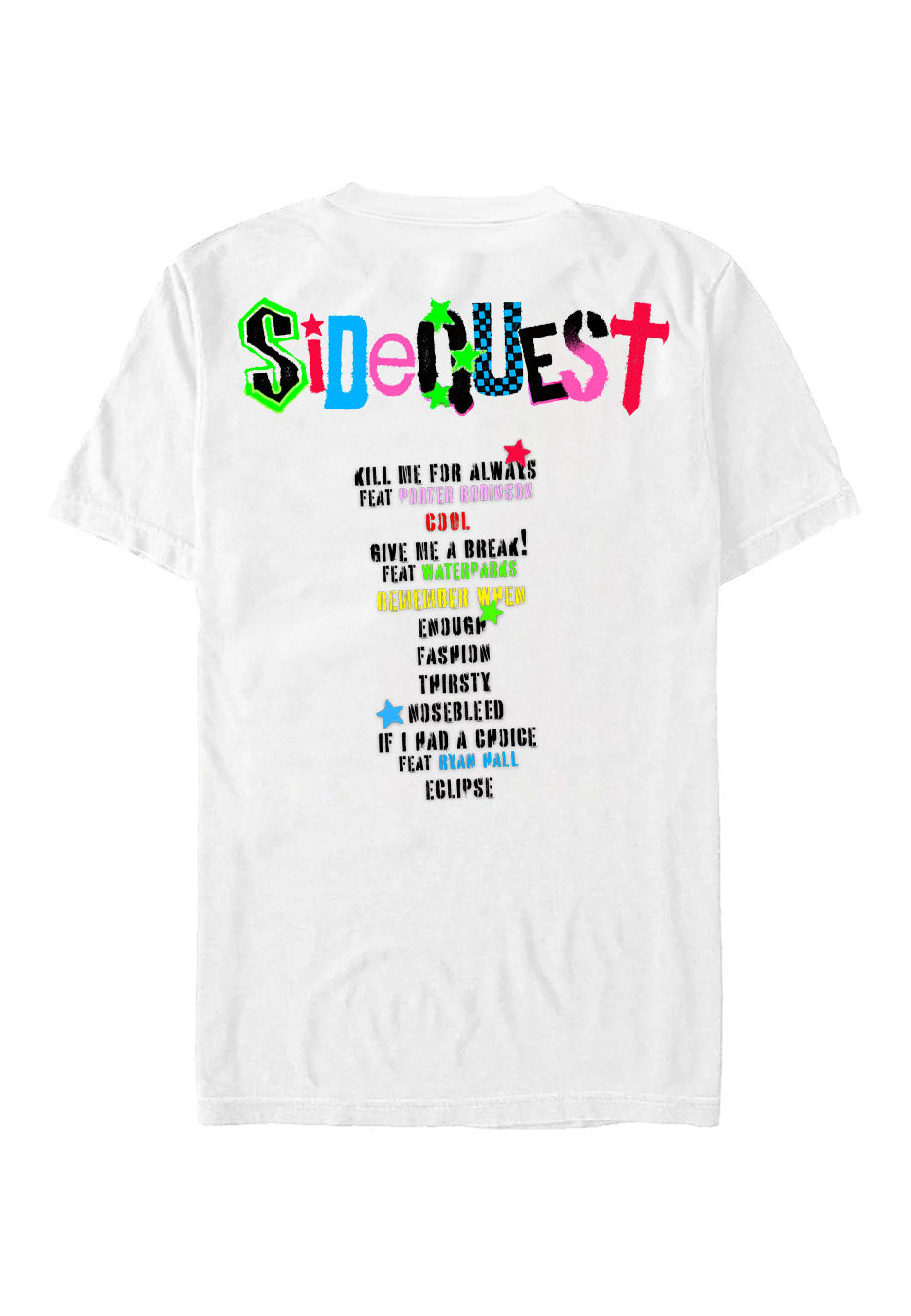 Michael Clifford - SIDEQUEST Nail Art White - T-Shirt | Neutral-Image