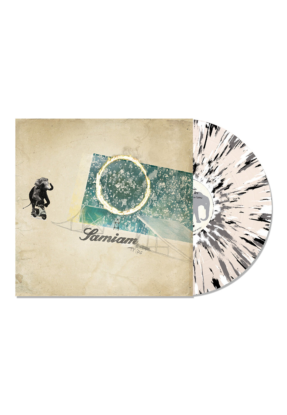 Samiam - Trips Clear w/ White, Black & Grey - Splattered Vinyl | Neutral-Image