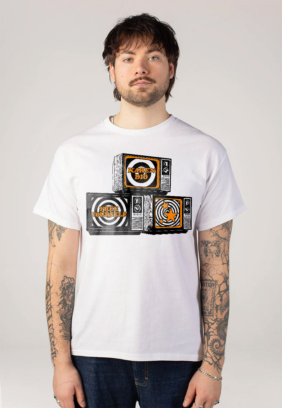 Karen Dió - Free Yourself White - T-Shirt | Men-Image