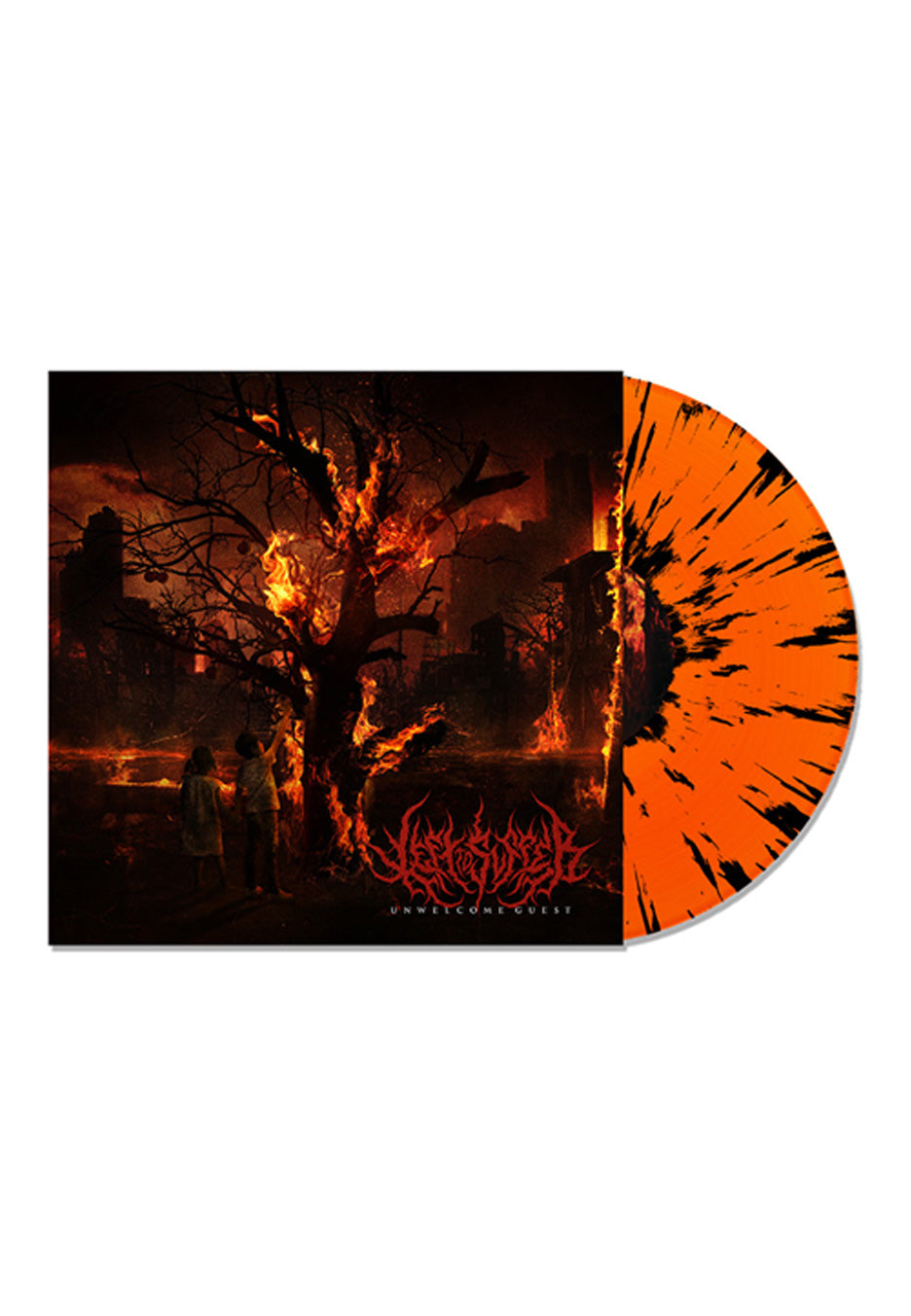 Left To Suffer - Unwelcome Guest Orange w/ Black - Splattered Vinyl | Neutral-Image