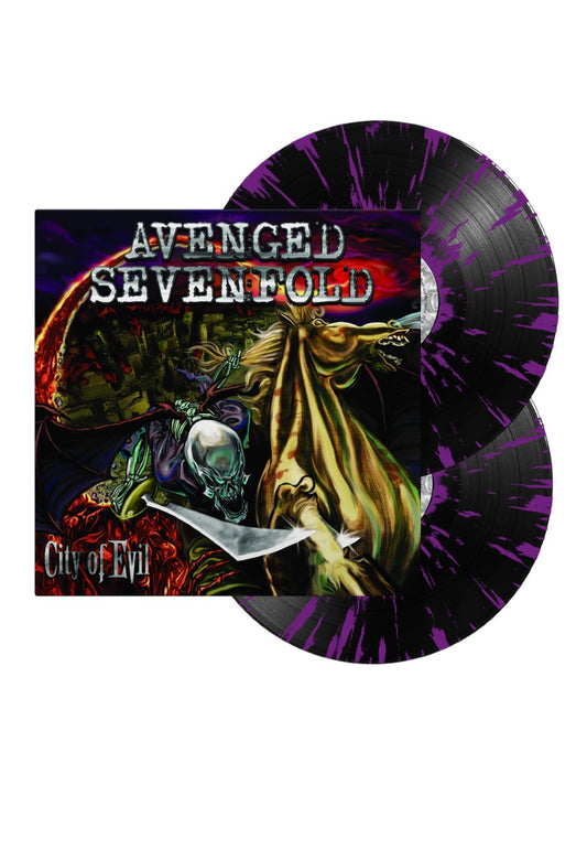 Avenged Sevenfold - City Of Evil Black Purple Splatter - Colored 2 LP | Neutral-Image