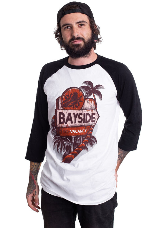 Bayside - No Vacancy White/Black - Longsleeve